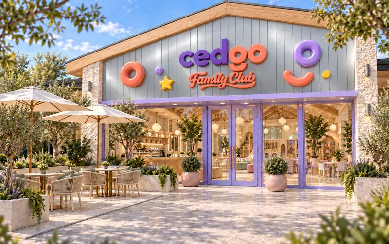Cedgo Family Club'a dönüşmüş bir çocuk kulübünün cephesi
